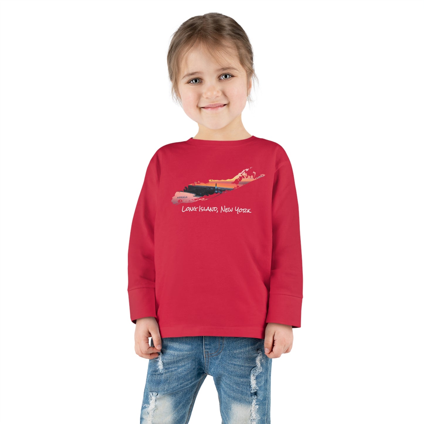 Toddler Long Sleeve Tee - Fire Island Lighthouse