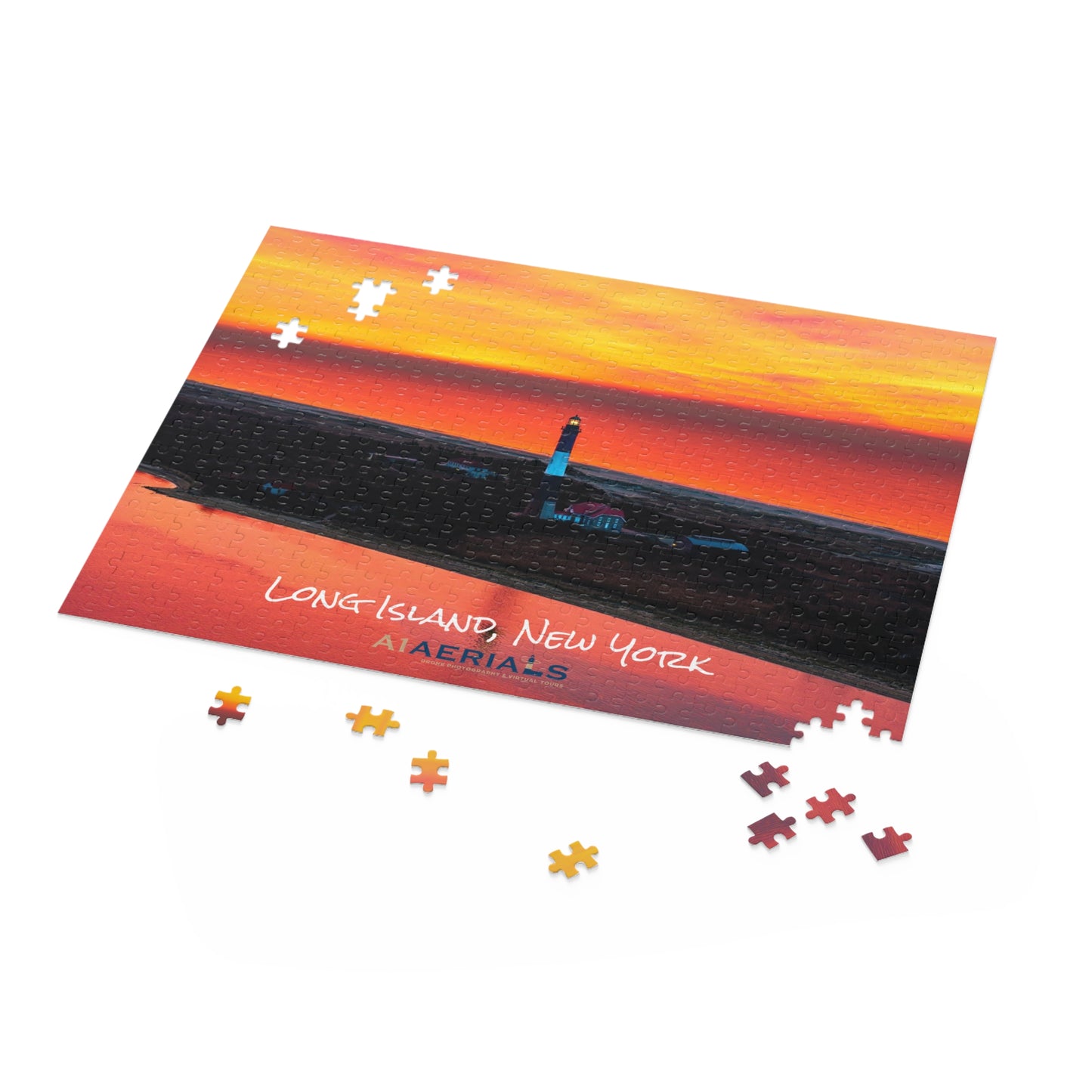 Puzzle in Box (500-Piece) - Fire Island Lighthouse (zoomed in)