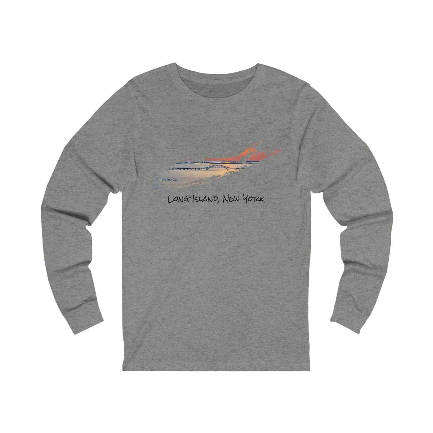 Unisex Jersey Long Sleeve Tee - Great South Bay Bridge