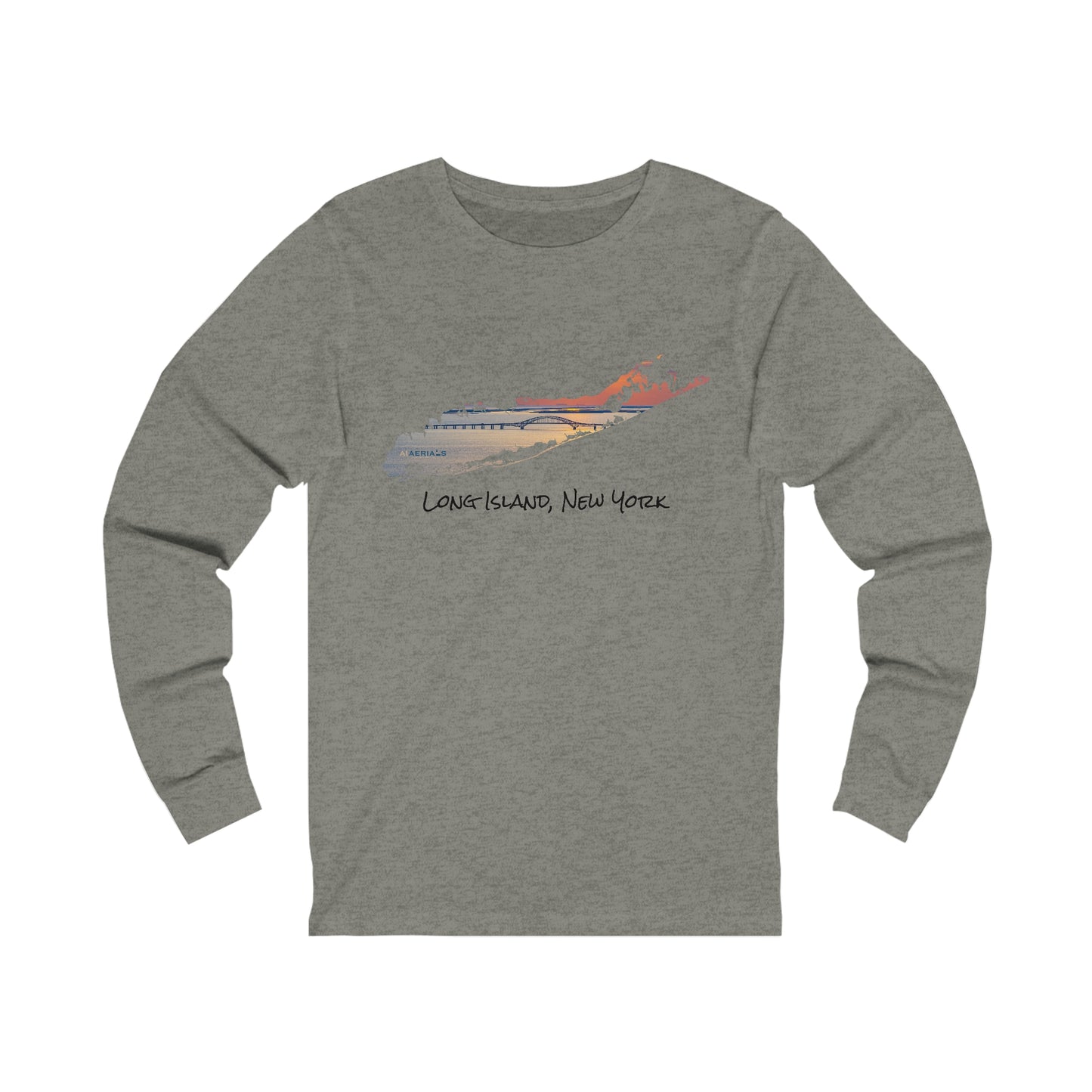 Unisex Jersey Long Sleeve Tee - Great South Bay Bridge