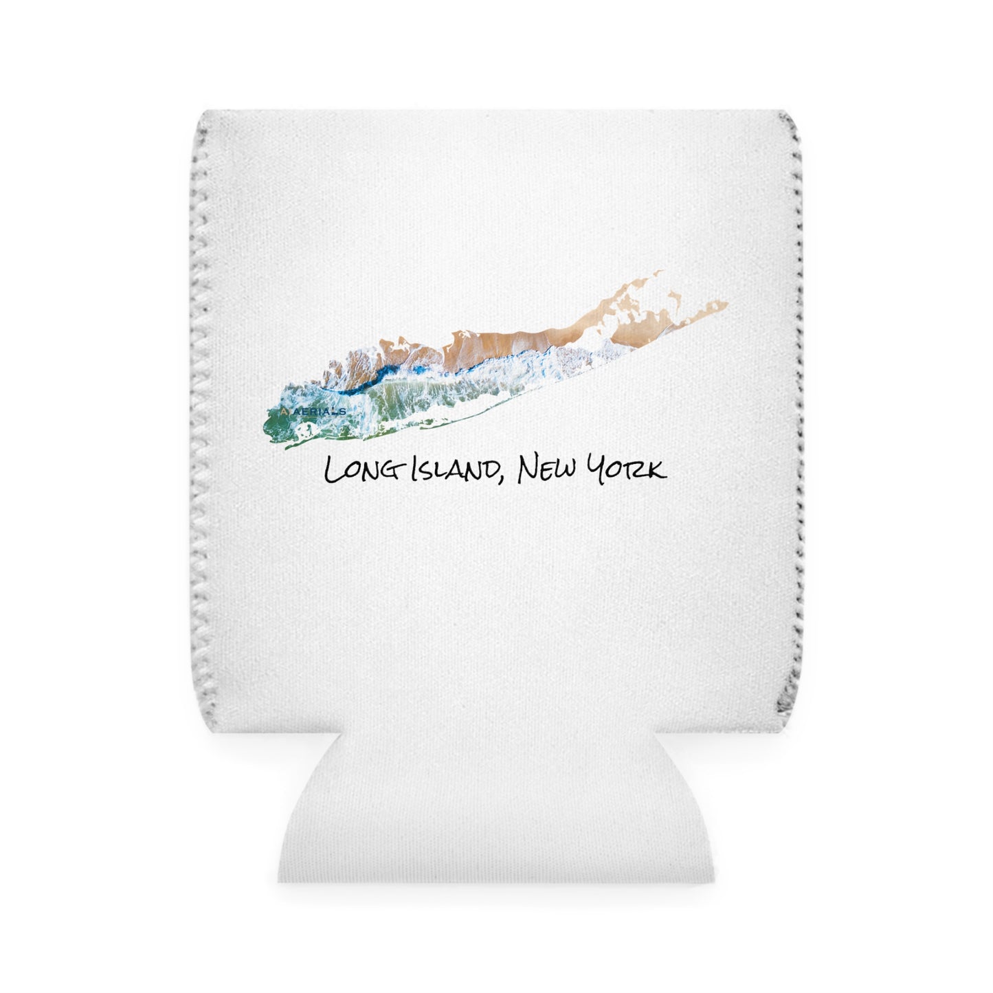 Can Cooler Sleeve White - Sand & Sea