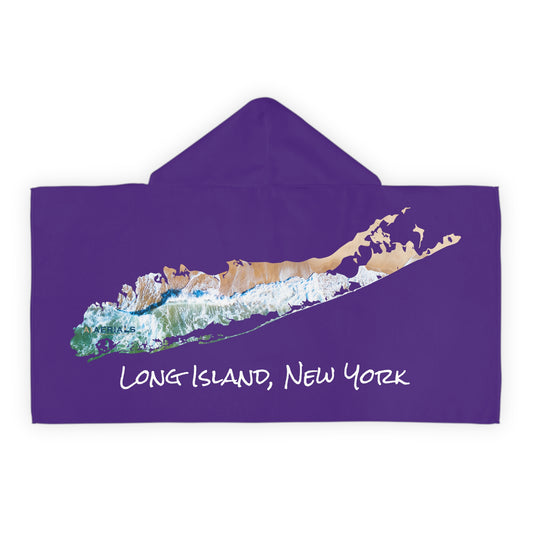 Youth Hooded Towel Purple - Sand & Sea