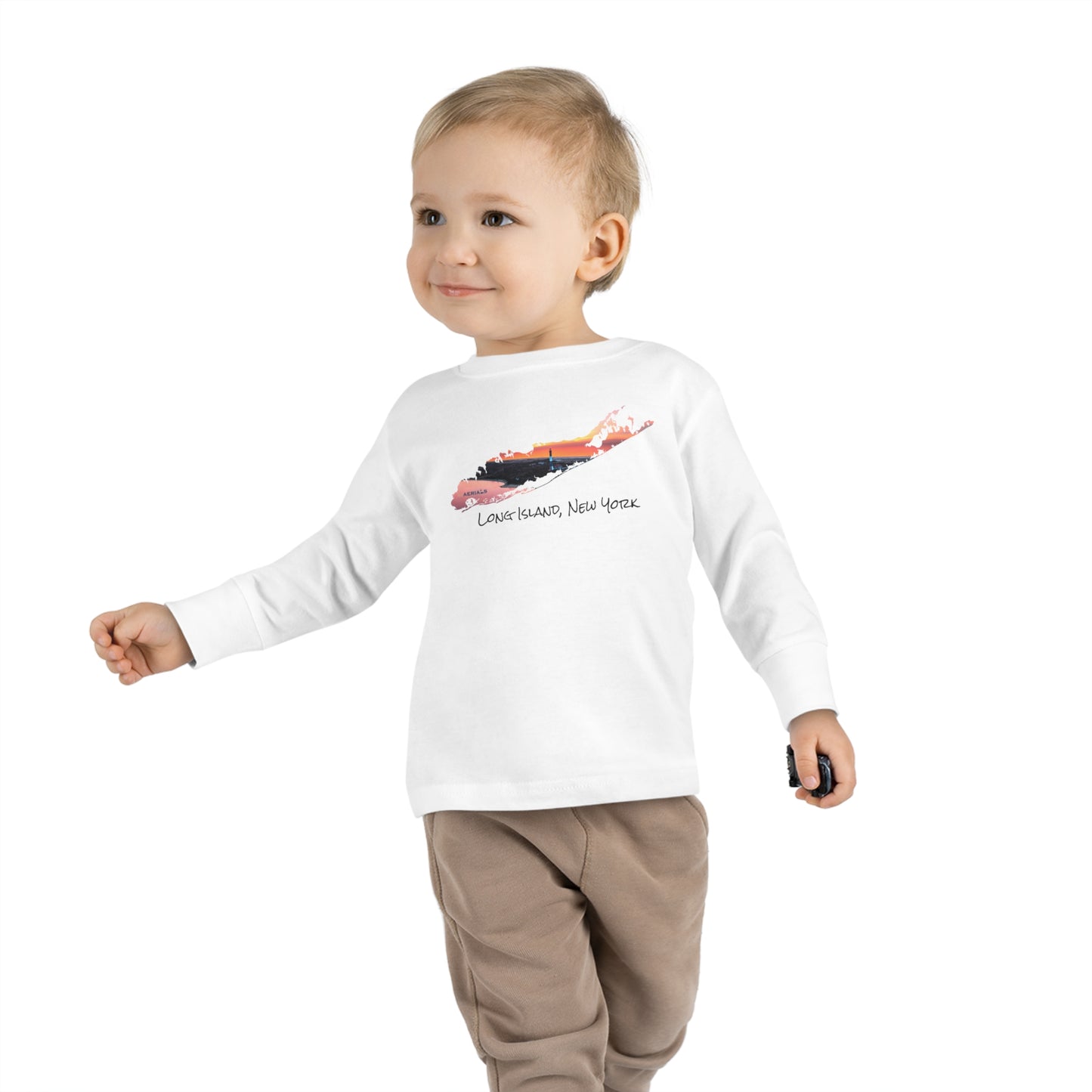 Toddler Long Sleeve Tee - Fire Island Lighthouse