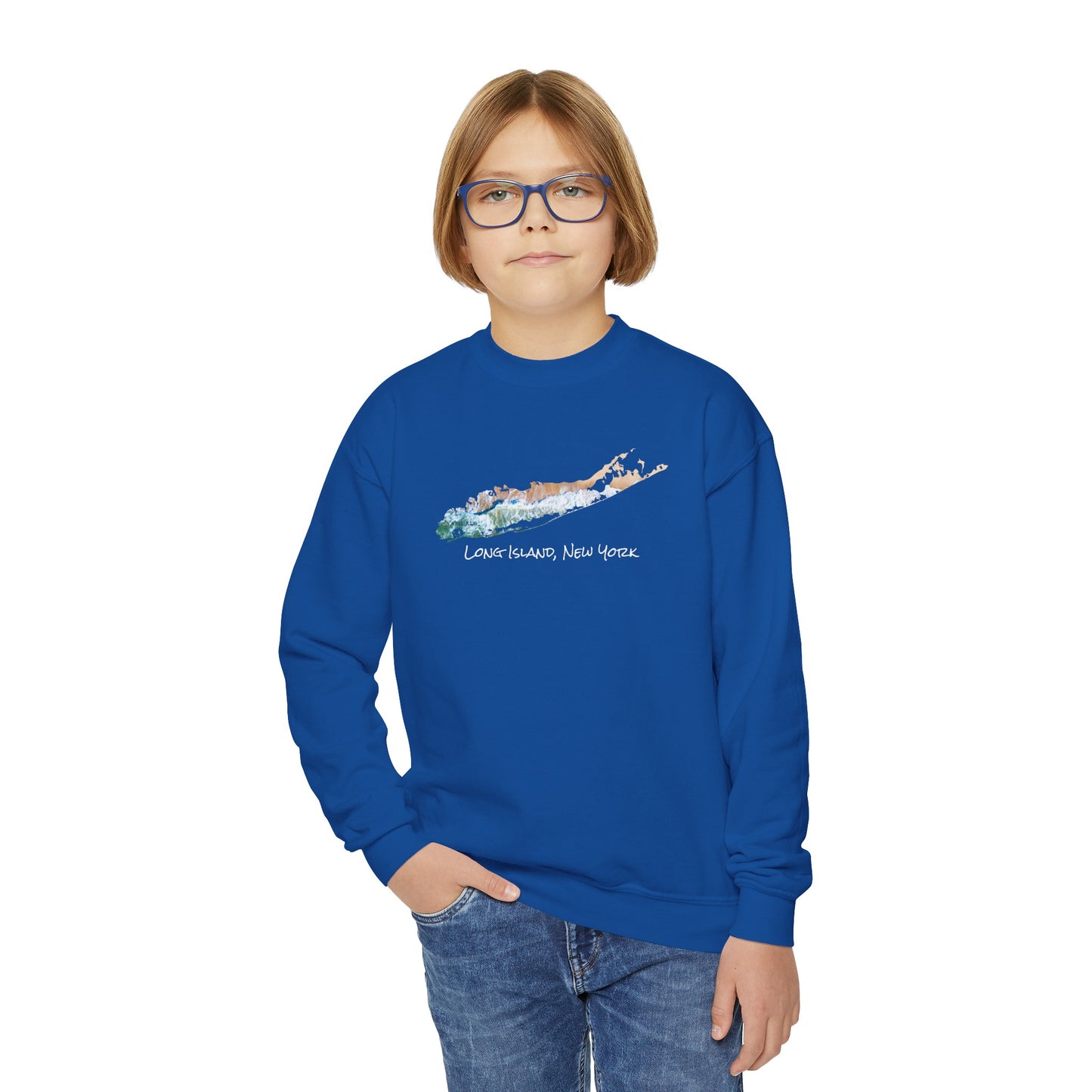 Youth Crewneck Sweatshirt - Sand & Sea