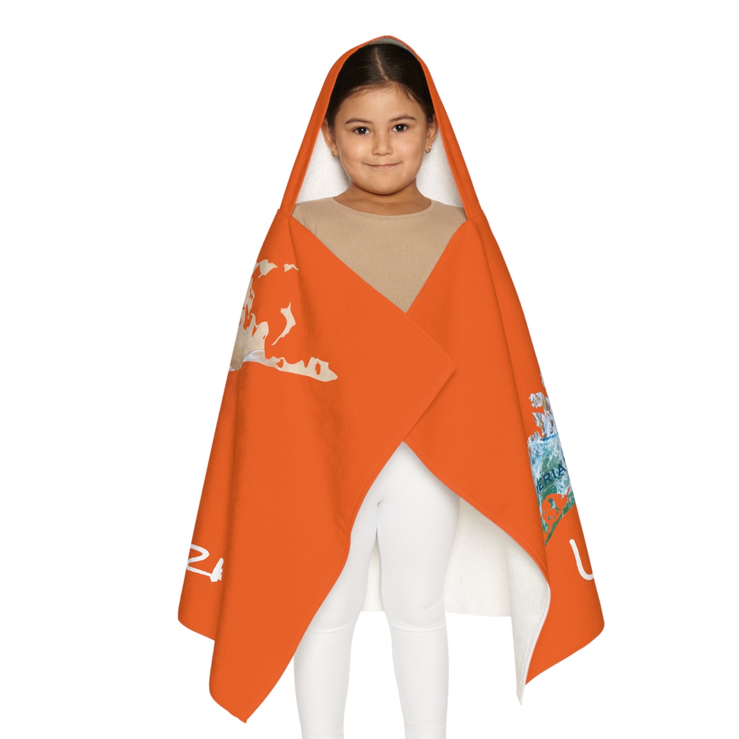 Youth Hooded Towel Orange - Sand & Sea