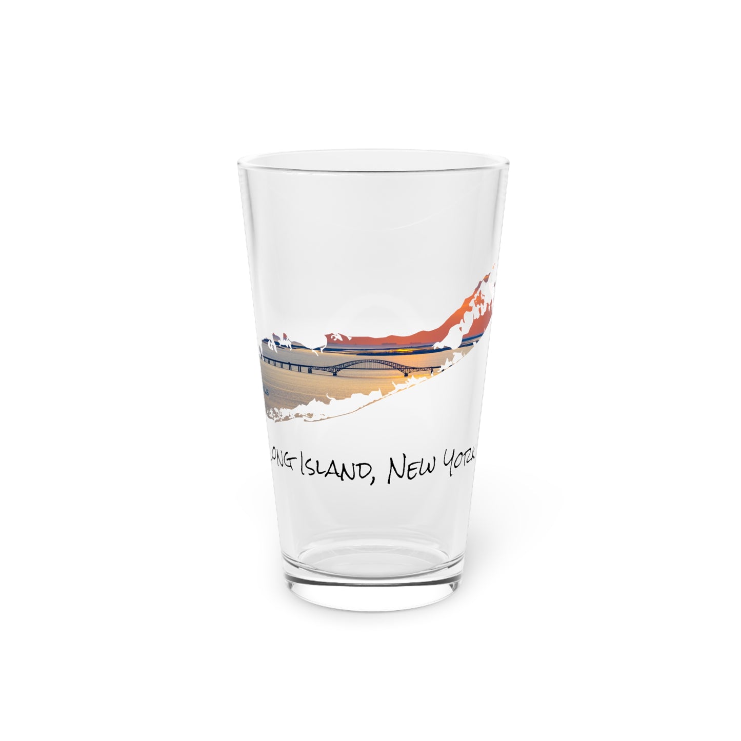 Pint Glass, 16oz - Great South Bay Bridge