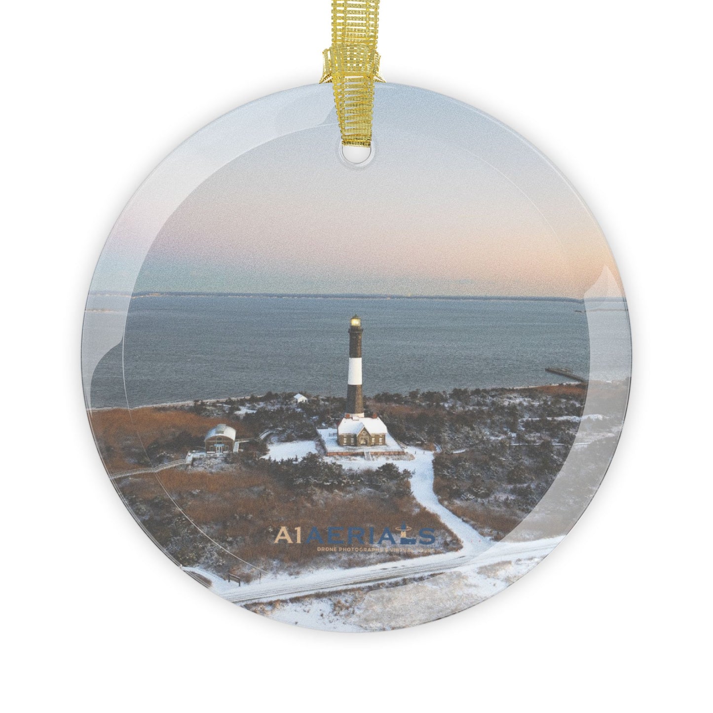 Glass Ornament - Winter at Fire Island