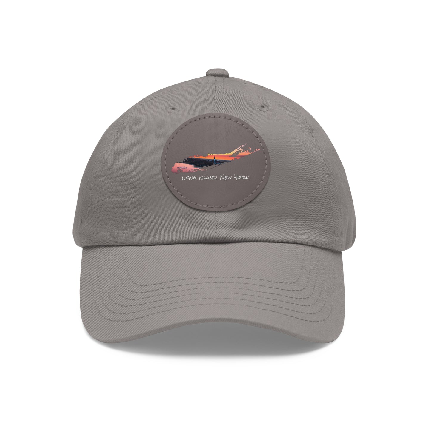 Hat with Round Leather Patch - Fire Island Lighthouse