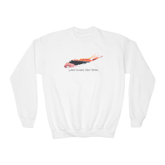 Youth Crewneck Sweatshirt - Fire Island Lighthouse