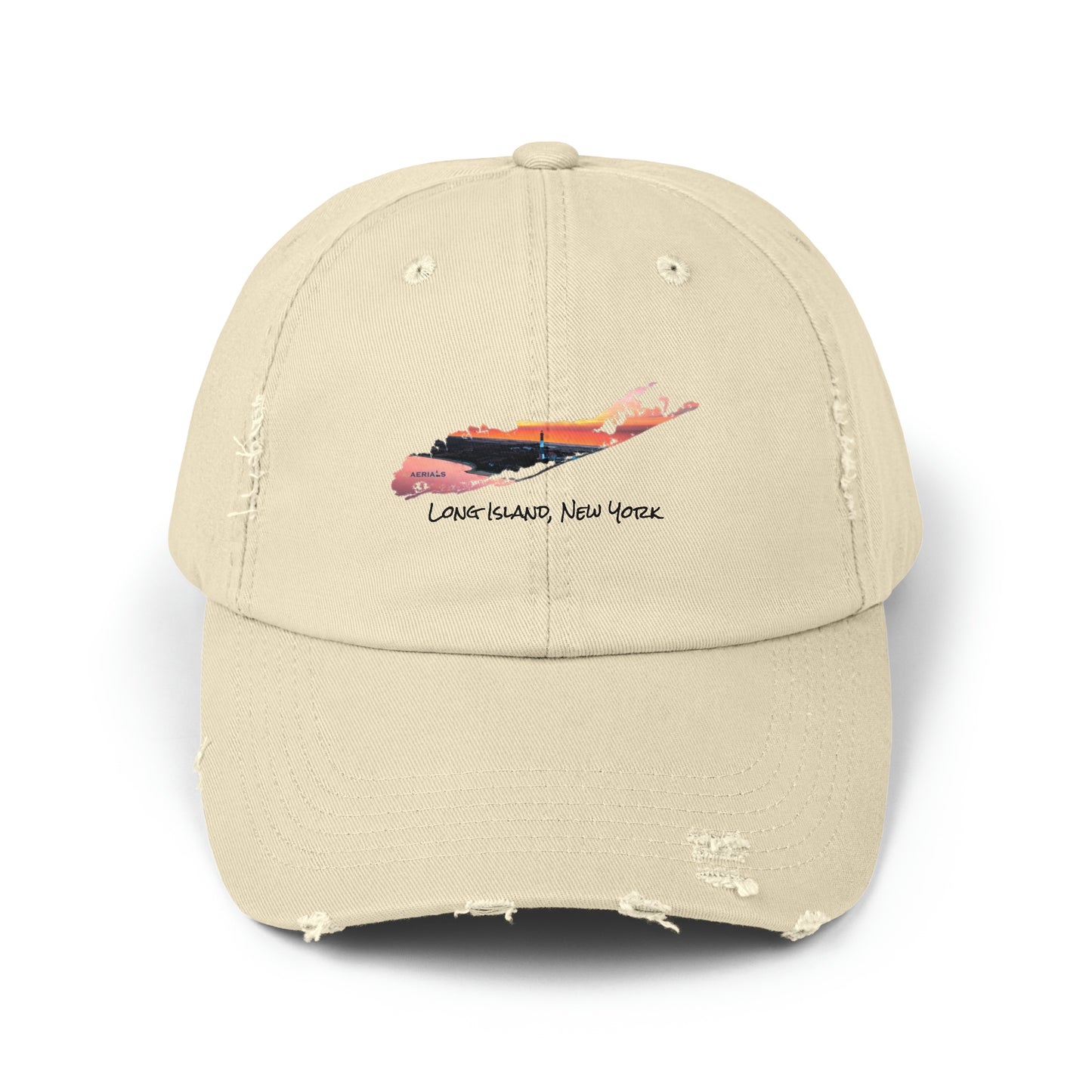 Unisex Distressed Cap - Fire Island Lighthouse