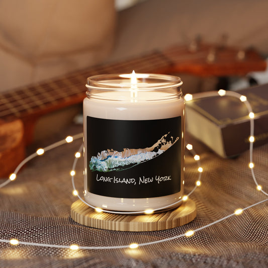 Scented Soy Candle, 9oz Black - Sand & Sea