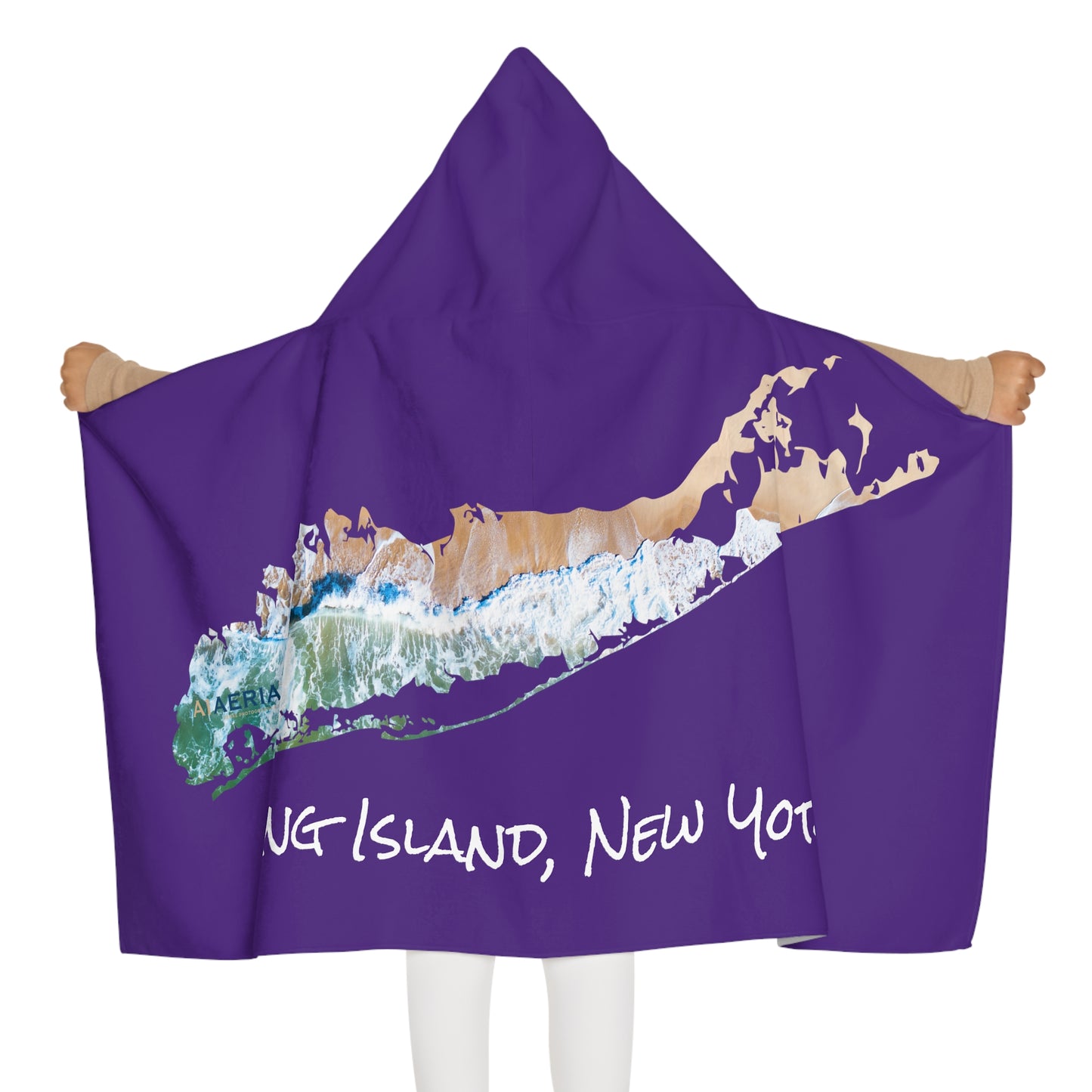 Youth Hooded Towel Purple - Sand & Sea