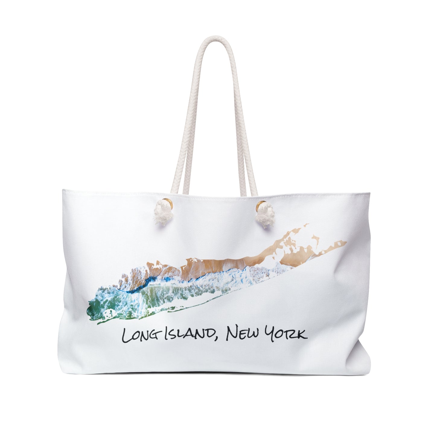 Weekender Rope Bag White - Sand & Sea