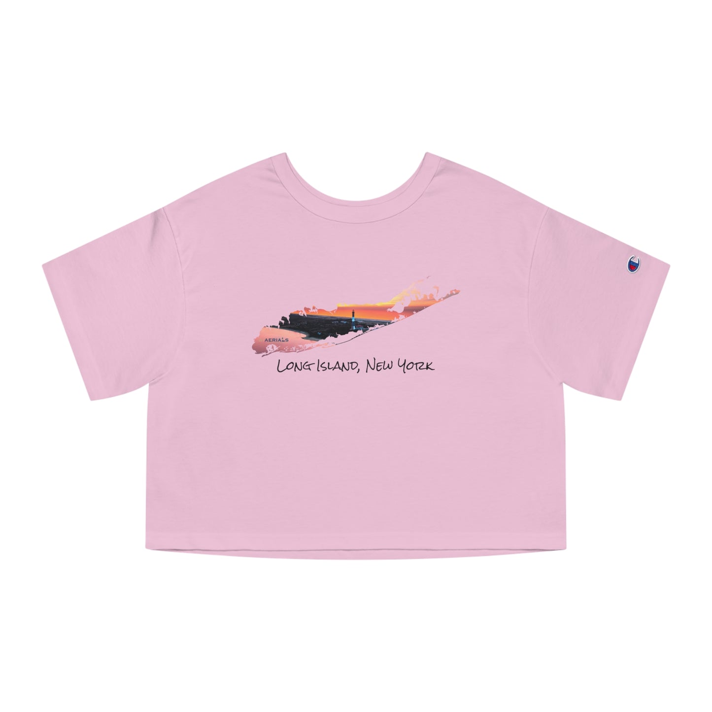 Champion Women's Heritage Cropped T-Shirt - Fire Island Lighthouse