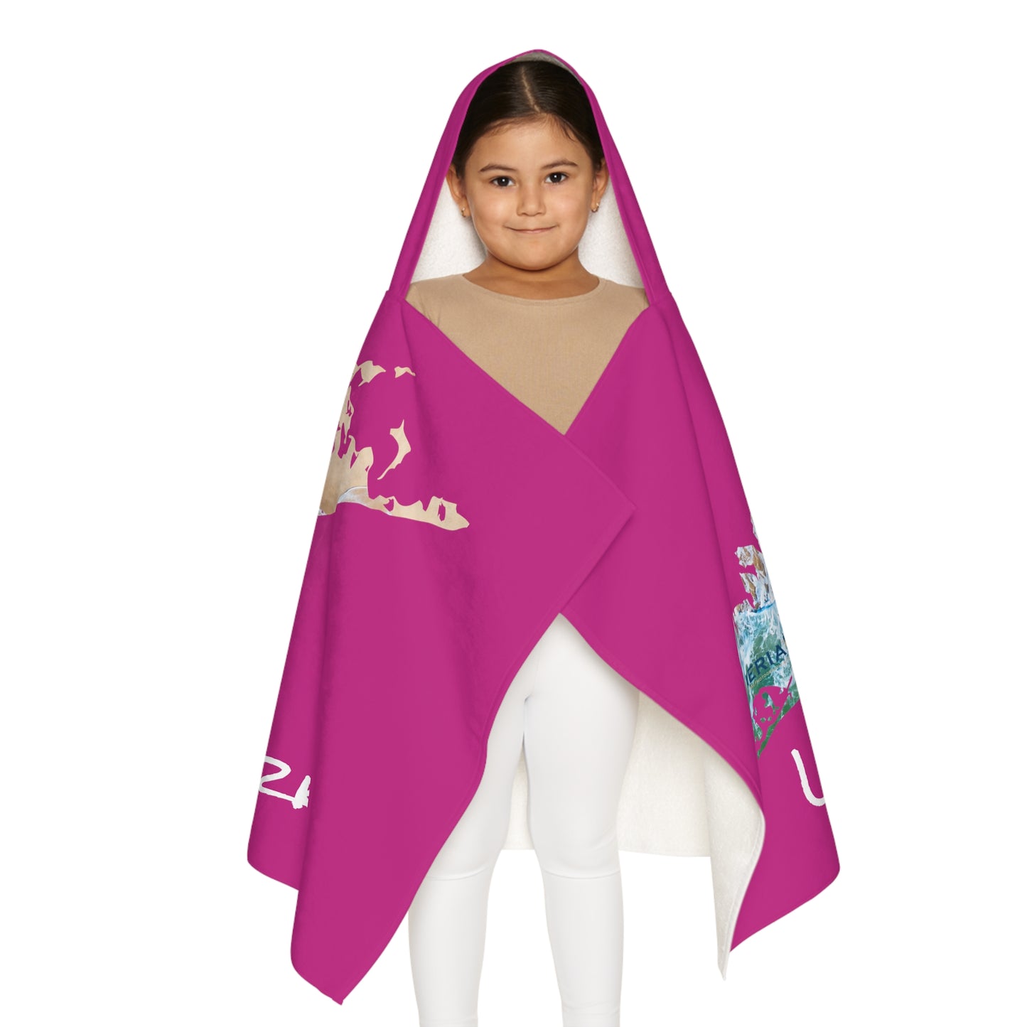 Youth Hooded Towel Pink - Sand & Sea