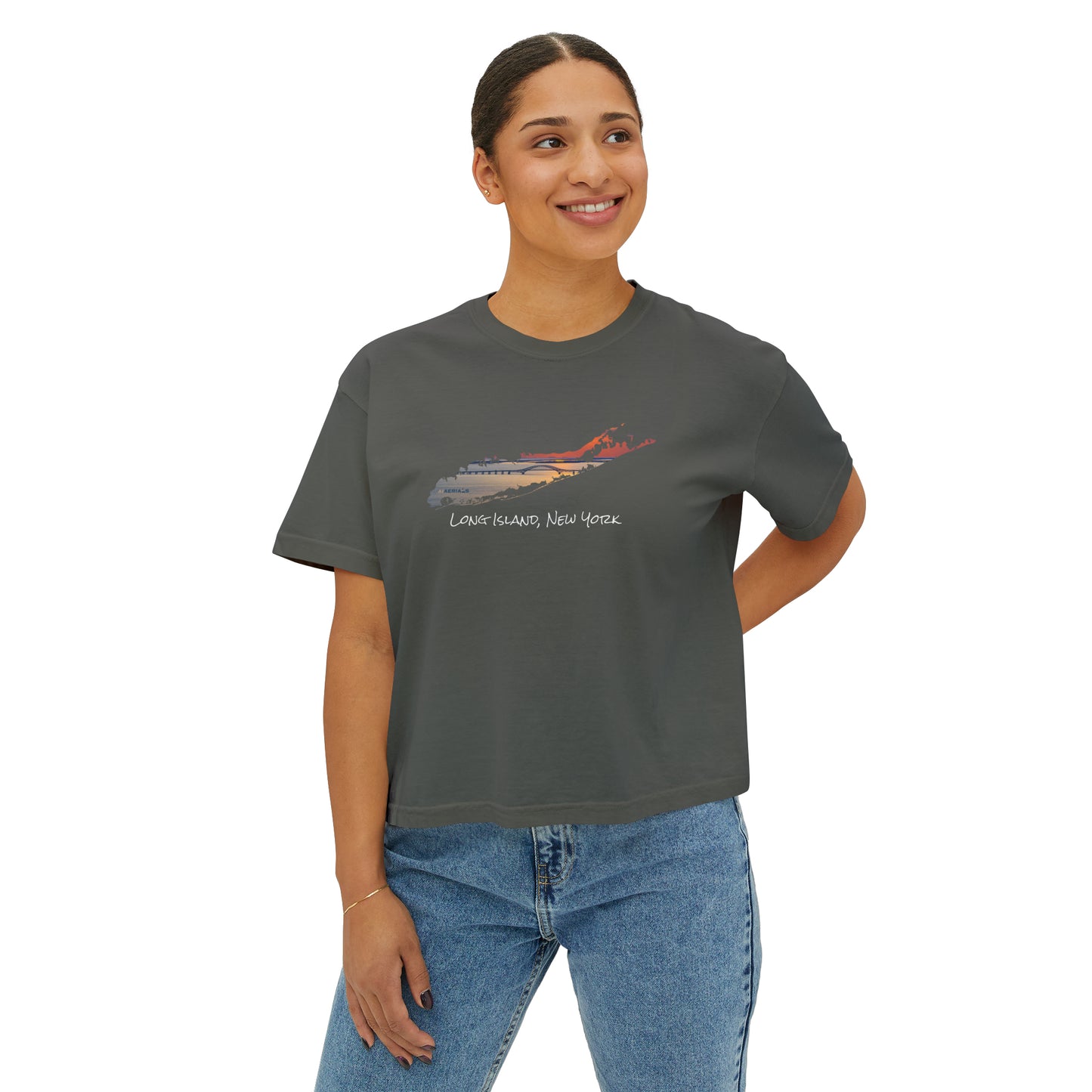 Women's Boxy Tee - Great South Bay Bridge