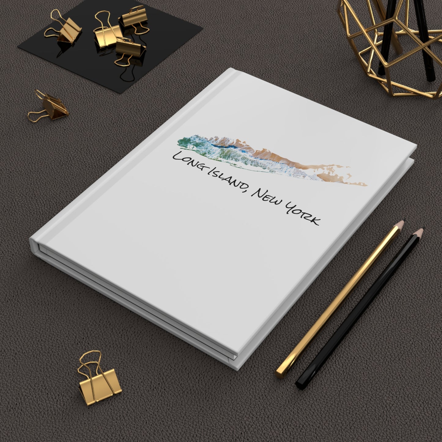 Hardcover Journal Matte White - Sand & Sea