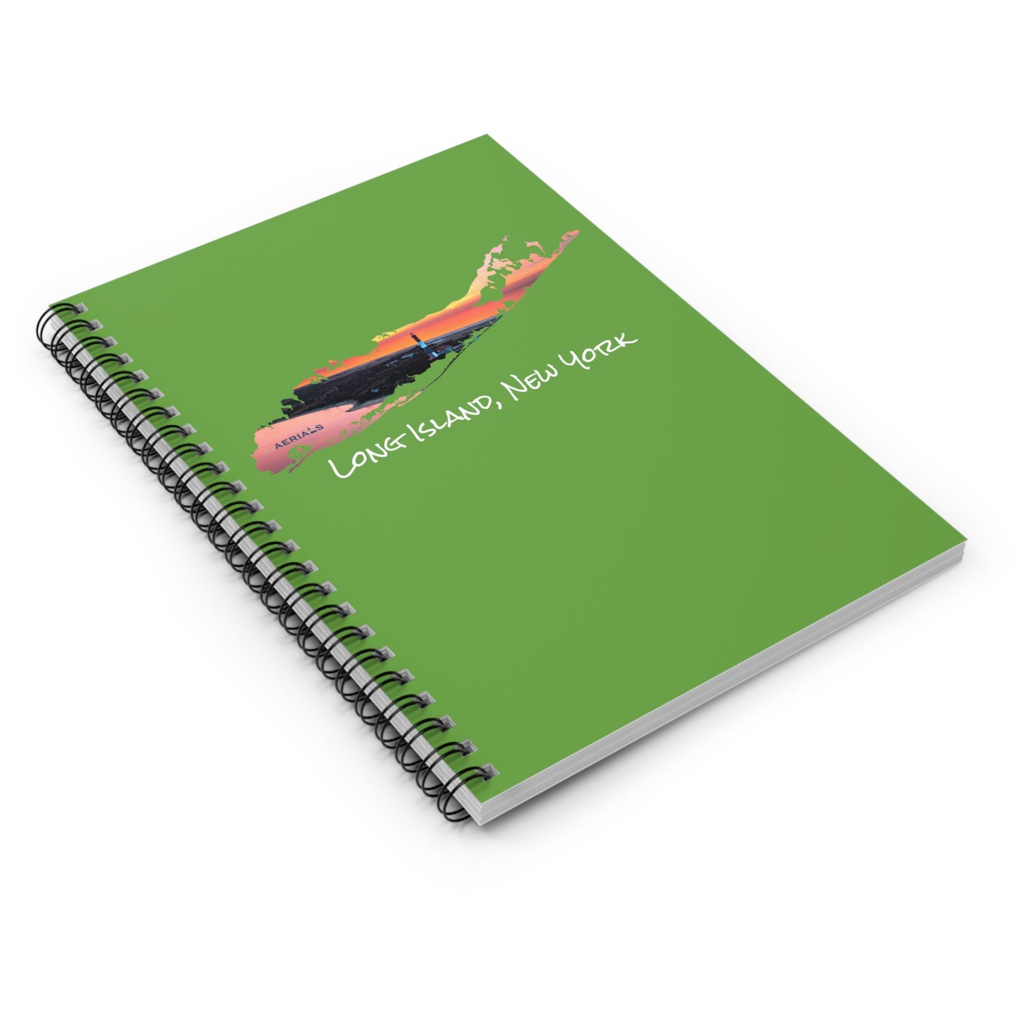 Spiral Notebook Green - Fire Island Lighthouse