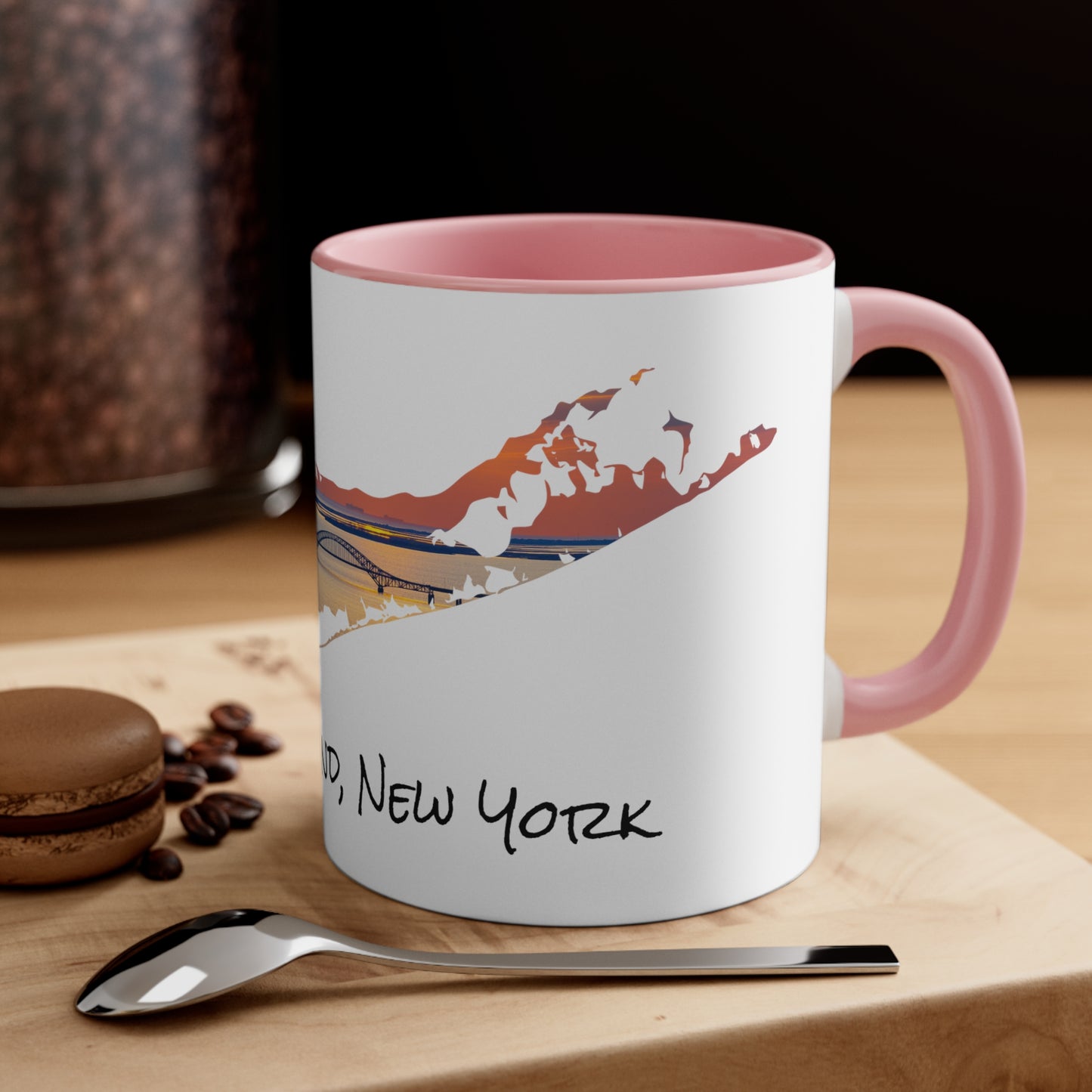 Accent Coffee Mug, 11oz - Great South Bay Bridge