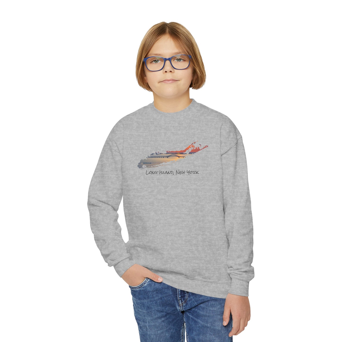 Youth Crewneck Sweatshirt - Great South Bay Bridge