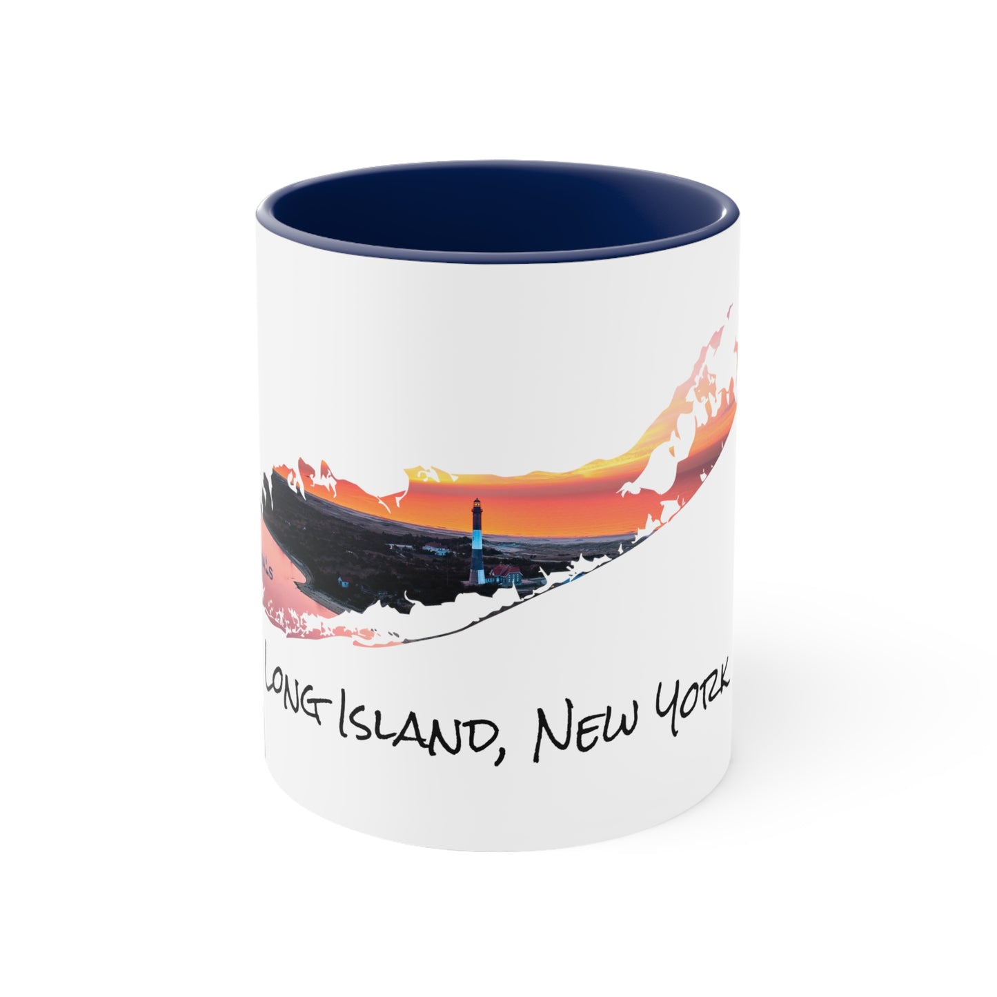 Accent Coffee Mug, 11oz - Fire Island Lighthouse