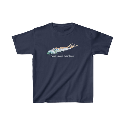 Kids Heavy Cotton™ Tee - Sand & Sea