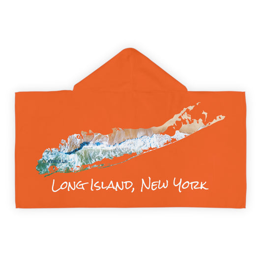 Youth Hooded Towel Orange - Sand & Sea