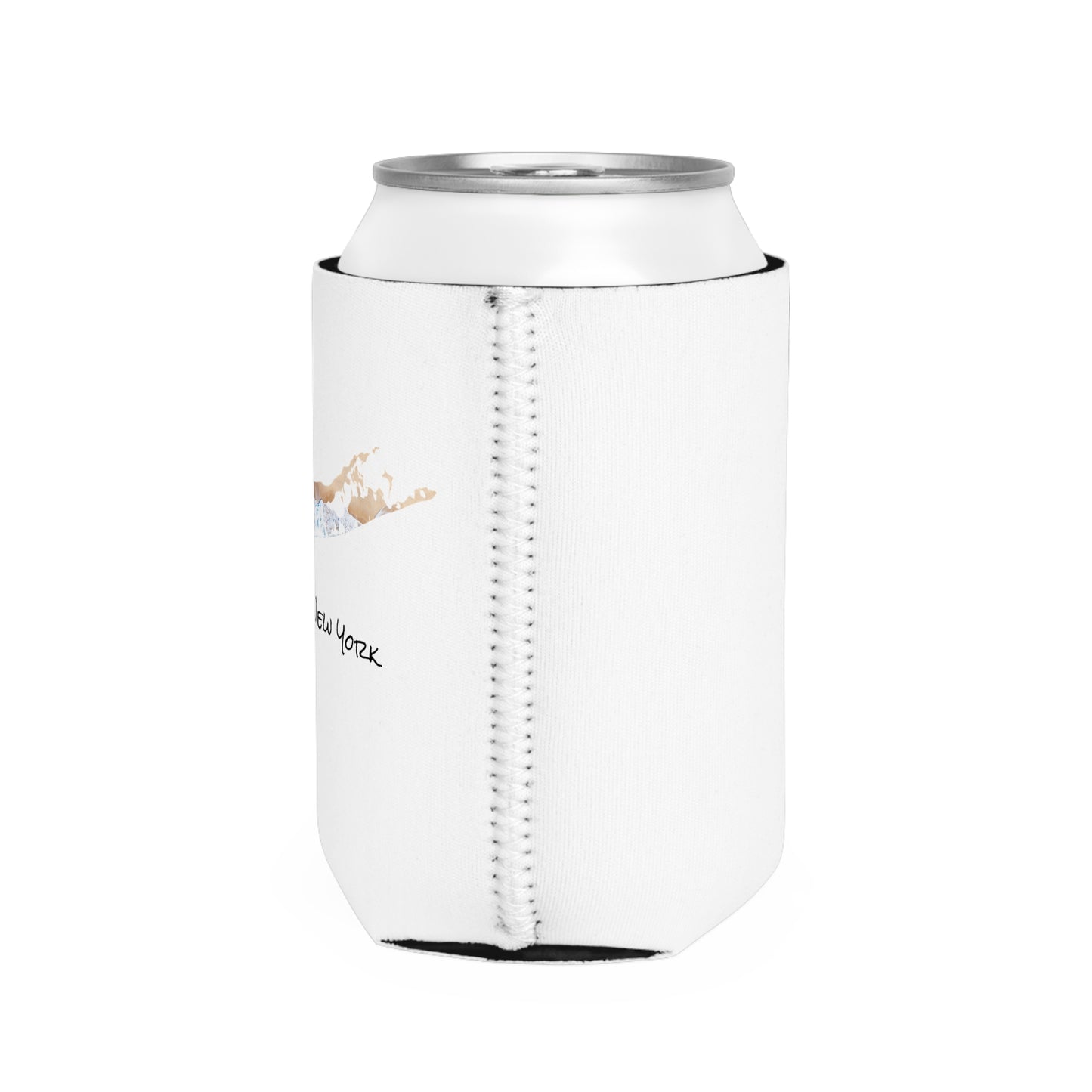 Can Cooler Sleeve White - Sand & Sea