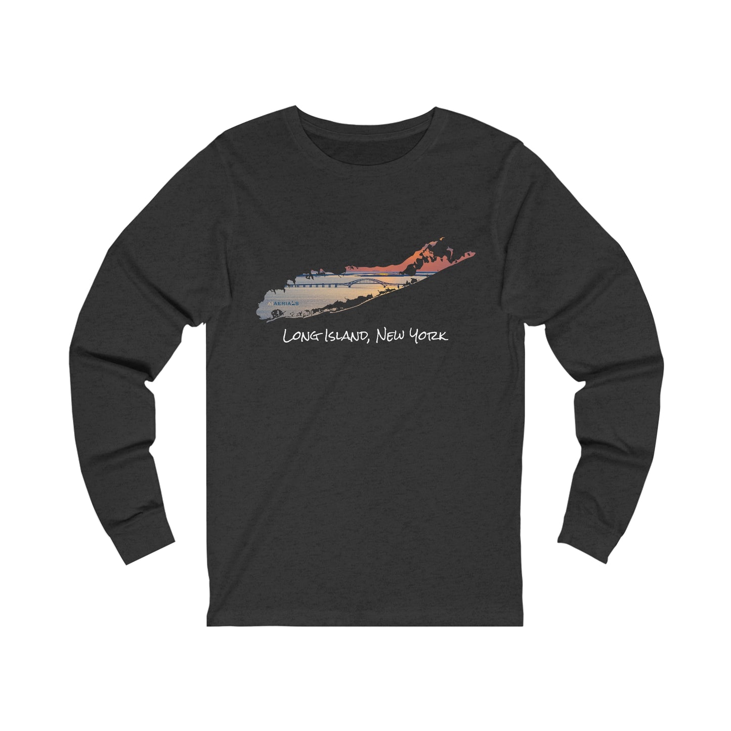 Unisex Jersey Long Sleeve Tee - Great South Bay Bridge