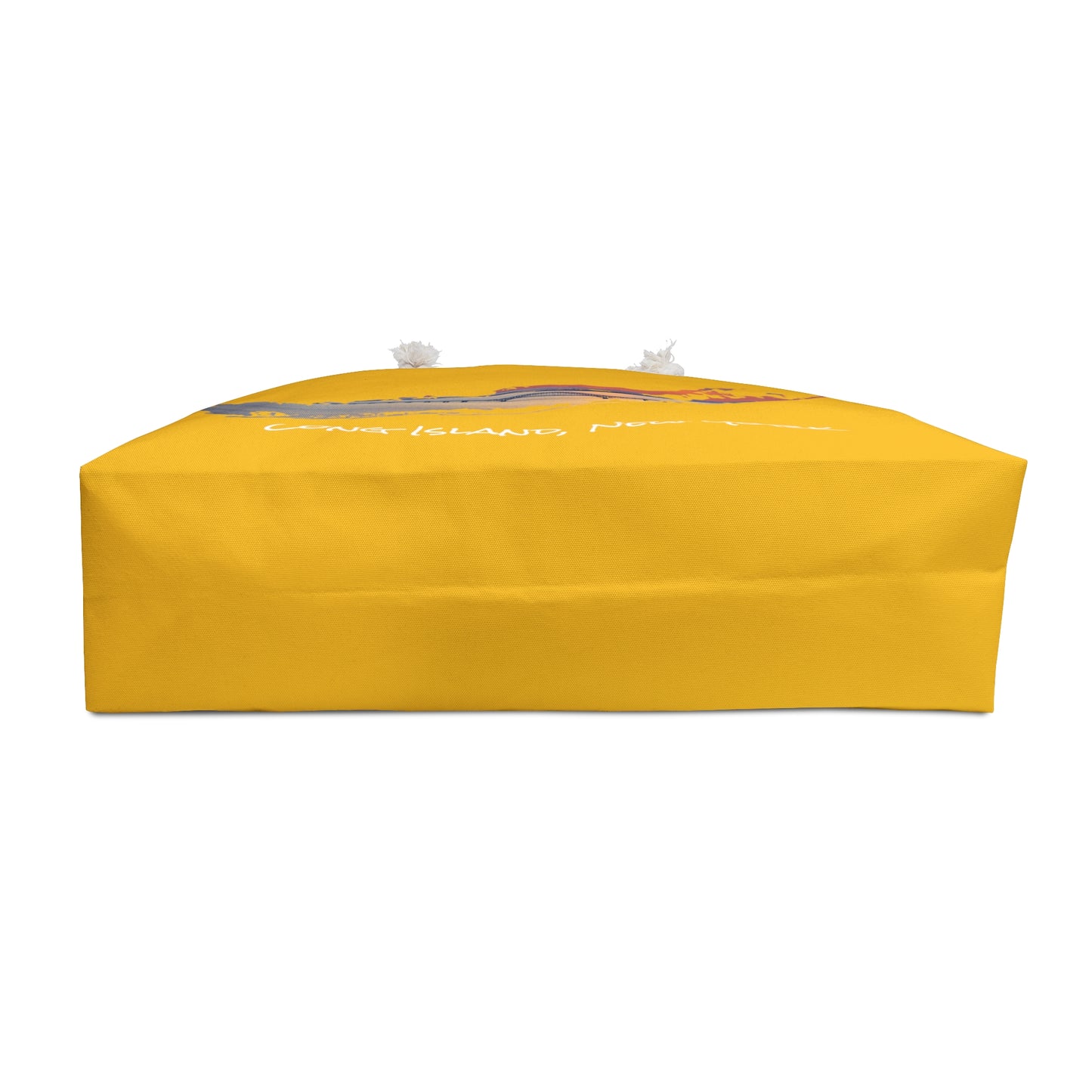 Weekender Rope Bag Yellow - Great South Bay Bridge