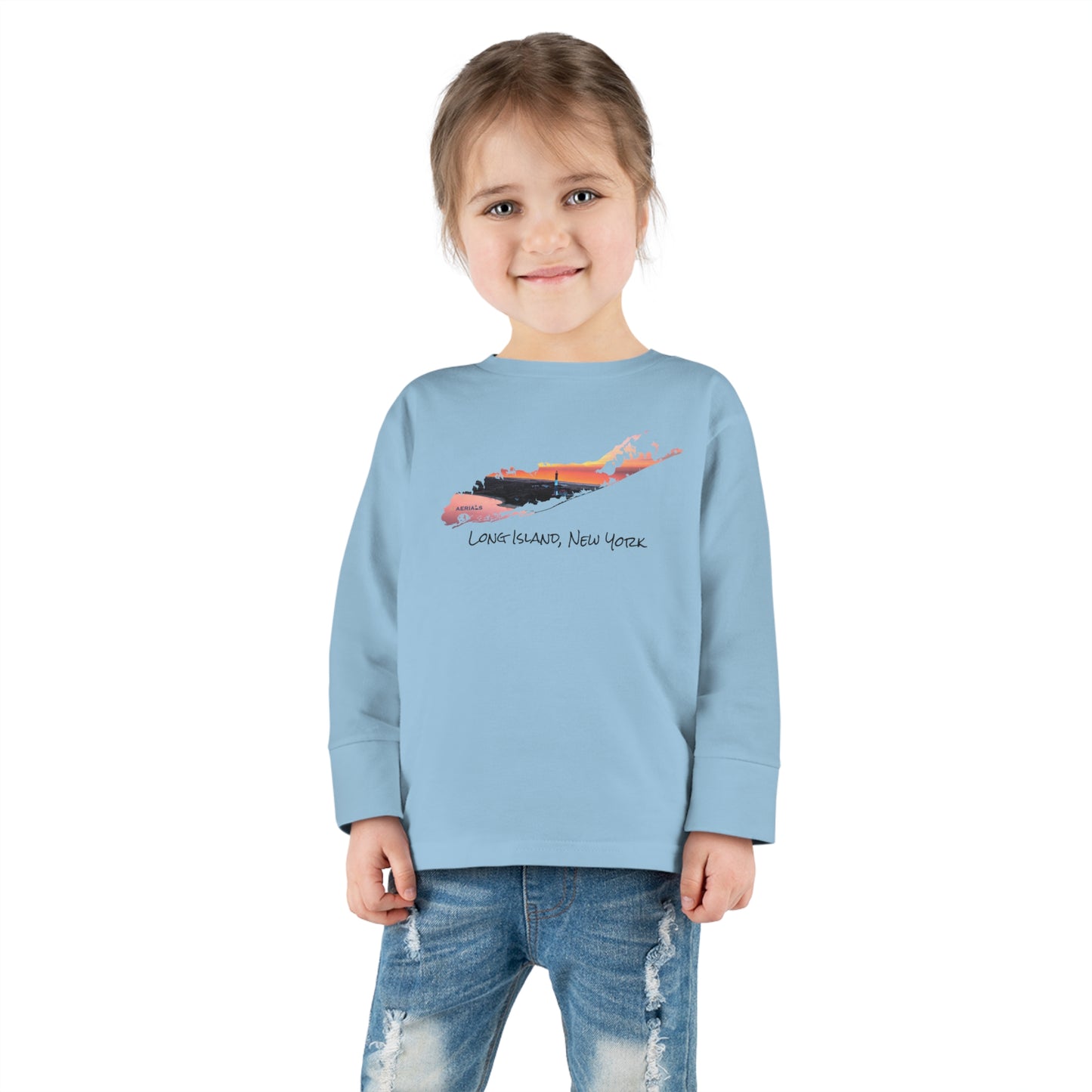 Toddler Long Sleeve Tee - Fire Island Lighthouse