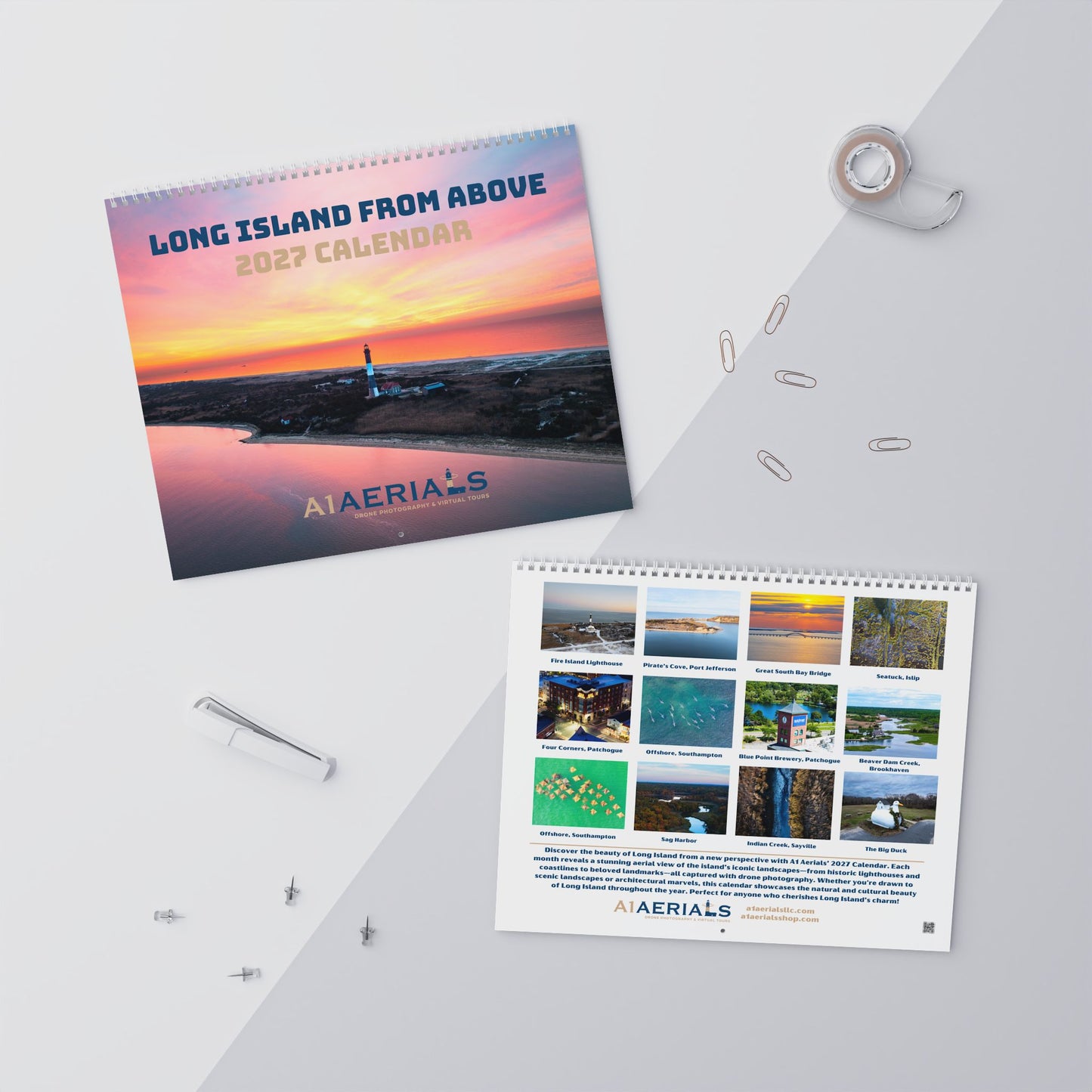 Long Island From Above - Wall Calendar 2027
