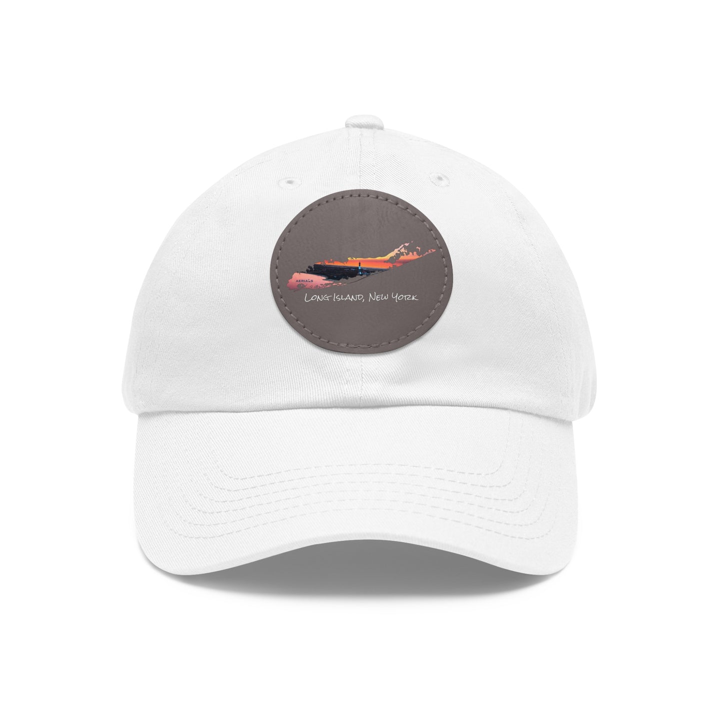 Hat with Round Leather Patch - Fire Island Lighthouse