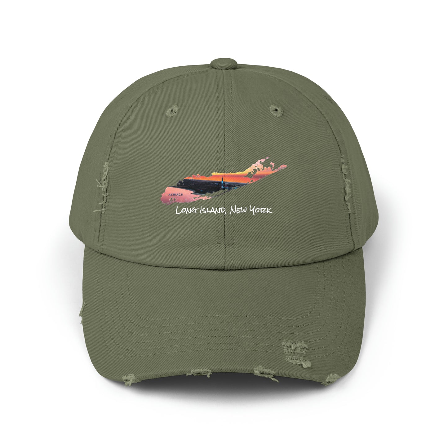 Unisex Distressed Cap - Fire Island Lighthouse