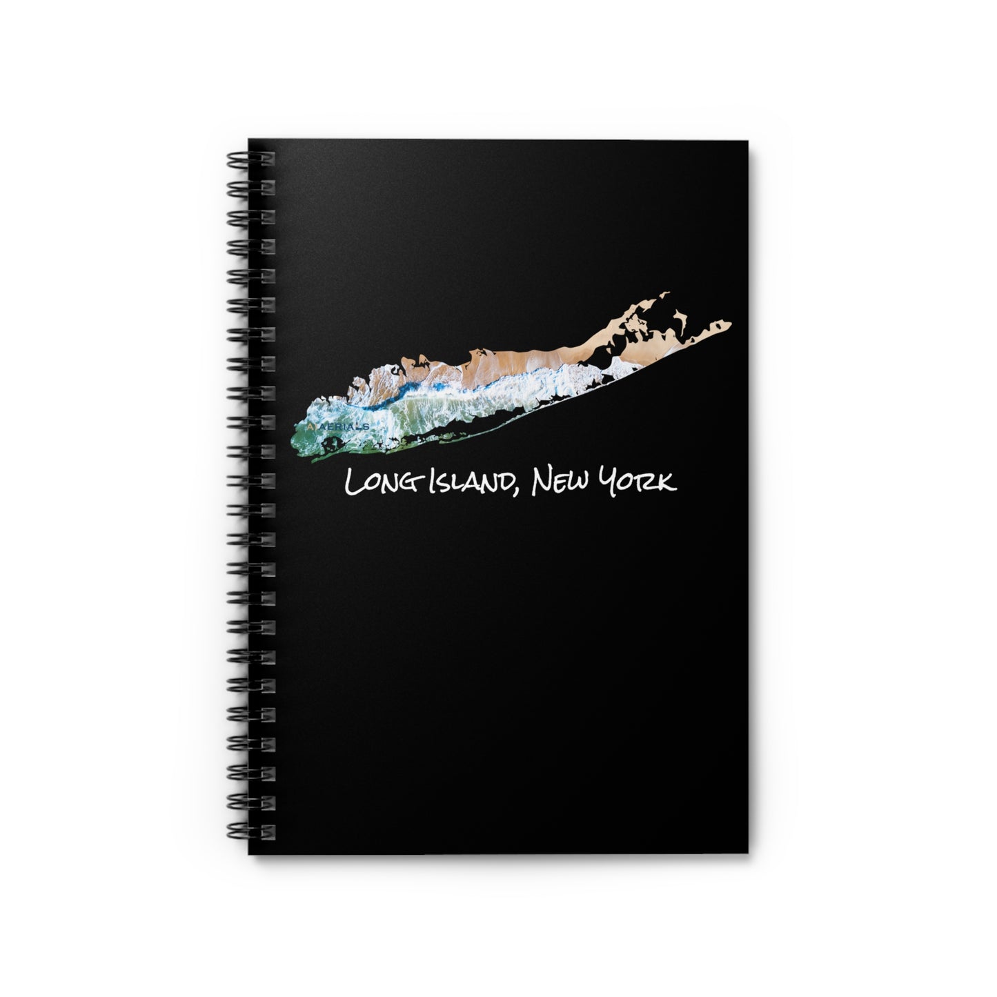 Spiral Notebook Black - Sand & Sea