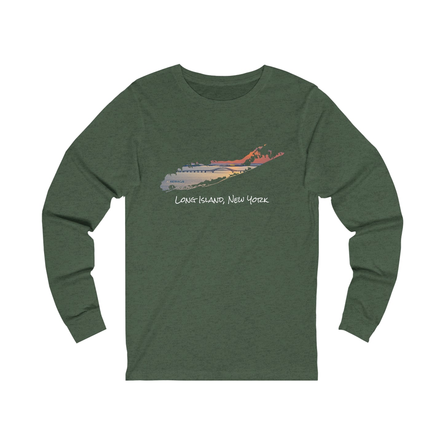 Unisex Jersey Long Sleeve Tee - Great South Bay Bridge