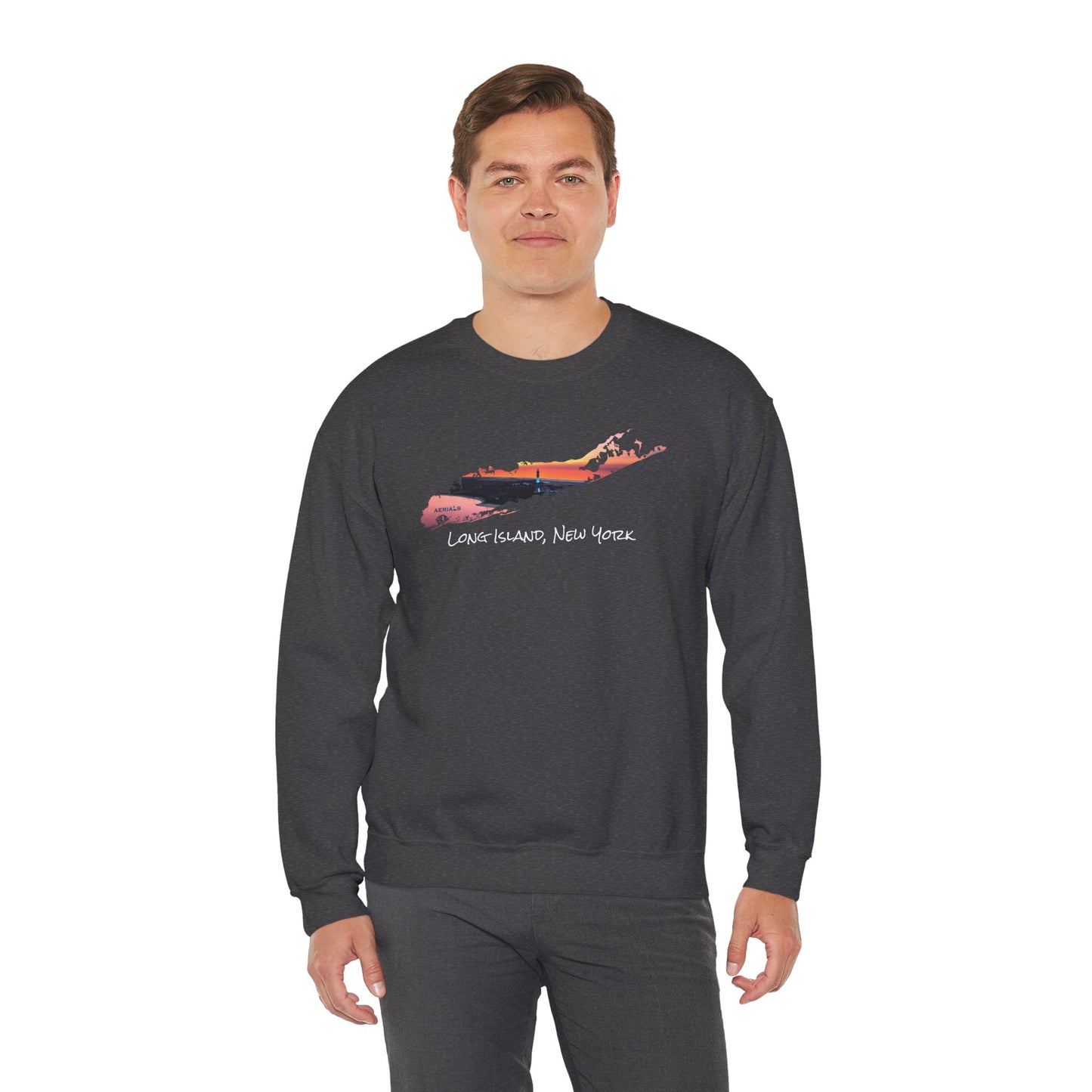 Unisex Heavy Blend™ Crewneck Sweatshirt - Fire Island Lighthouse