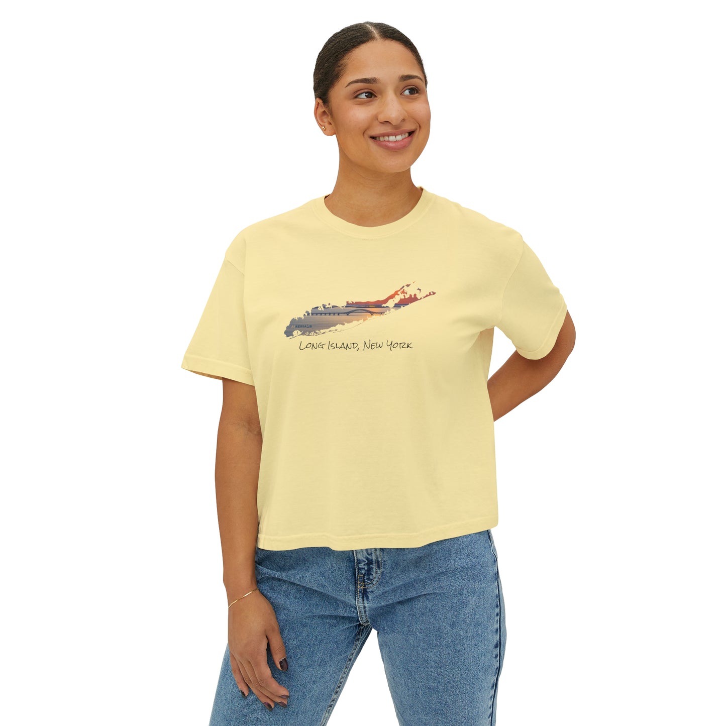 Women's Boxy Tee - Great South Bay Bridge