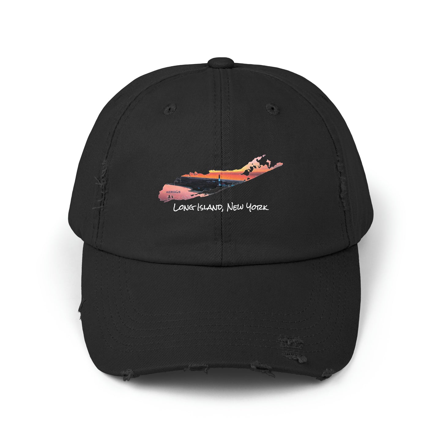 Unisex Distressed Cap - Fire Island Lighthouse