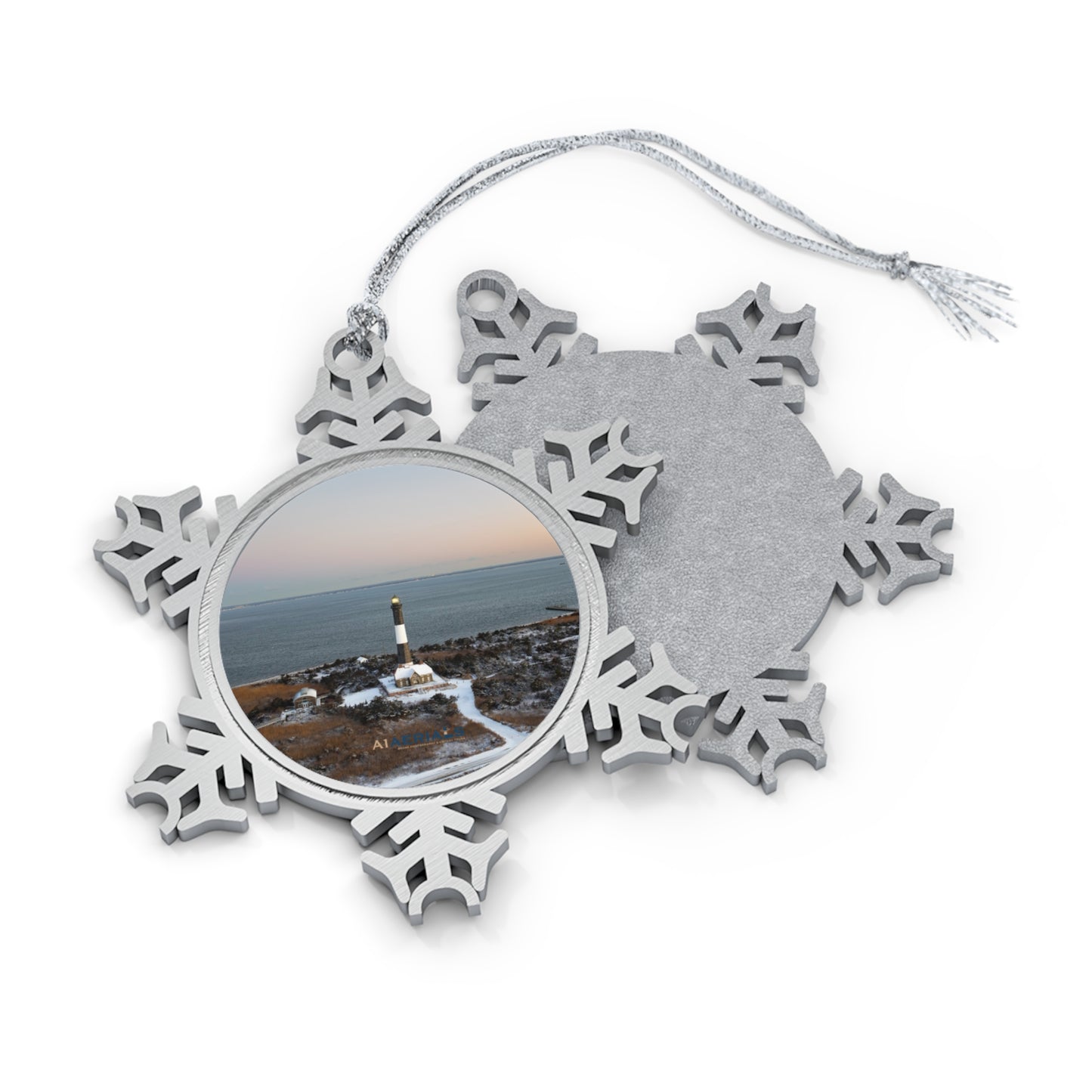 Pewter Snowflake Ornament - Winter at Fire Island