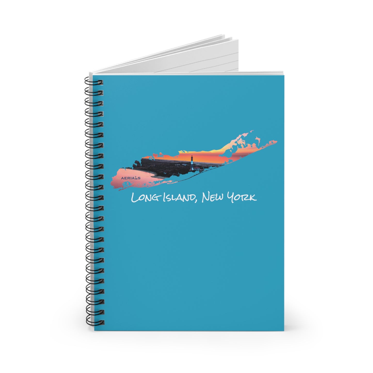 Spiral Notebook Blue - Fire Island Lighthouse