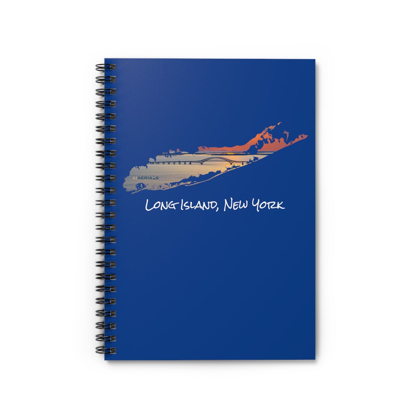 Spiral Notebook Blue - Great South Bay Bridge