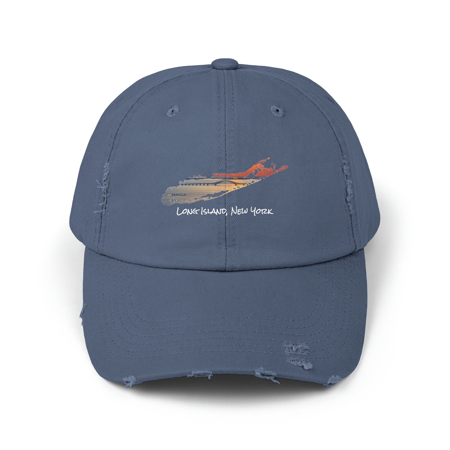 Unisex Distressed Cap - Great South Bay Bridge