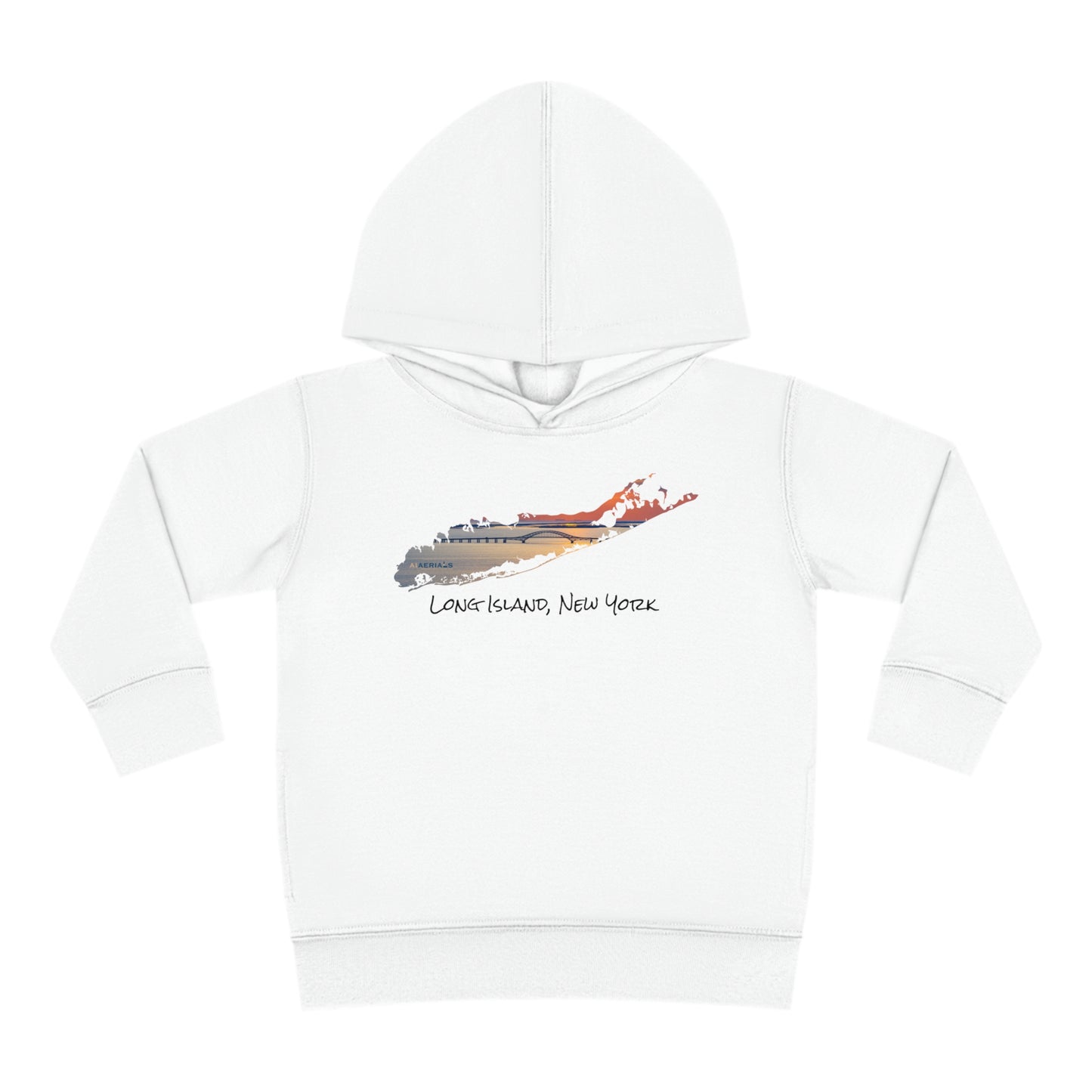 Toddler Pullover Fleece Hoodie - Great South Bay Bridge