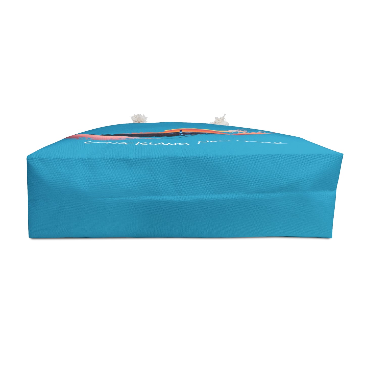 Weekender Rope Bag Turquoise - Fire Island Lighthouse