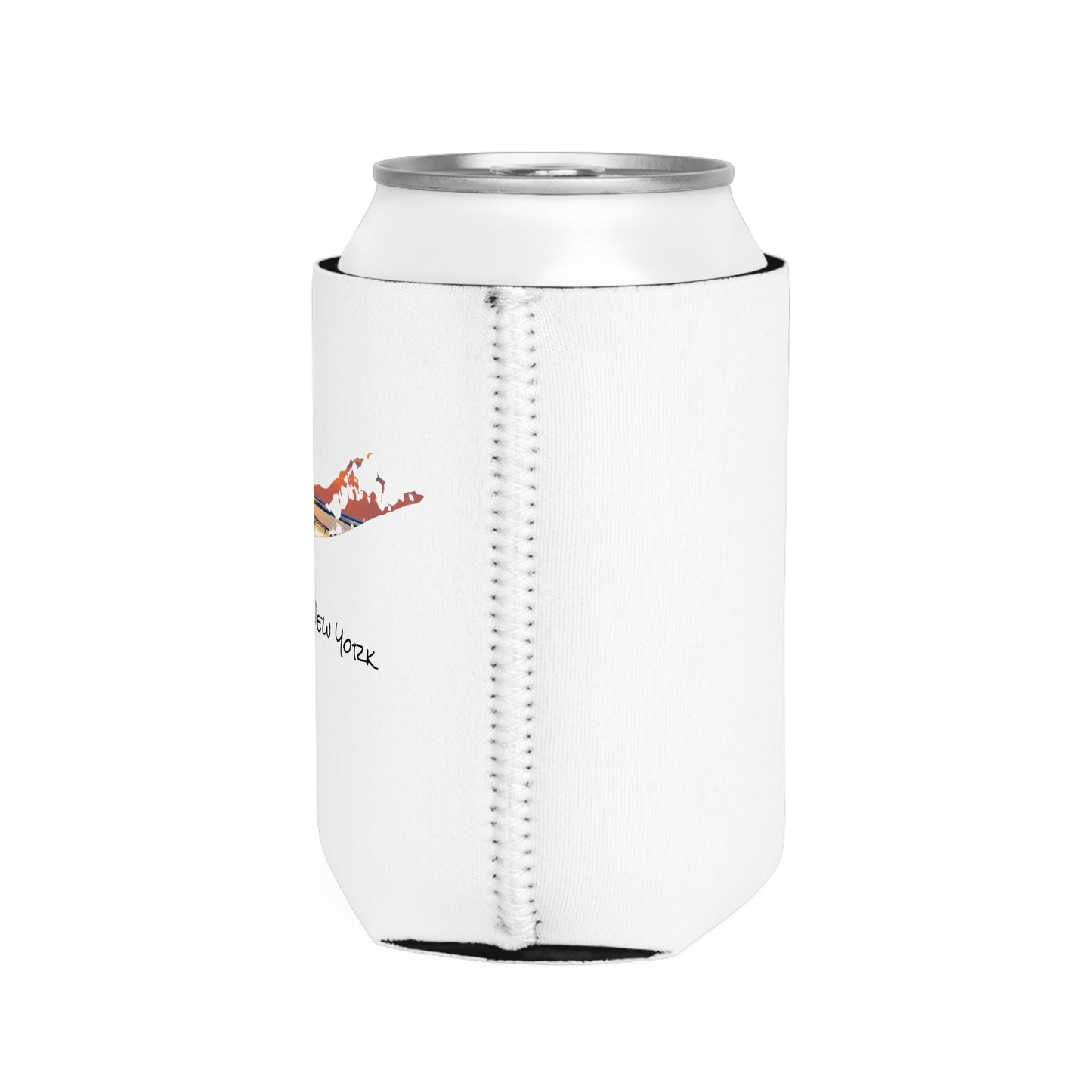 Can Cooler Sleeve White - Great South Bay Bridge