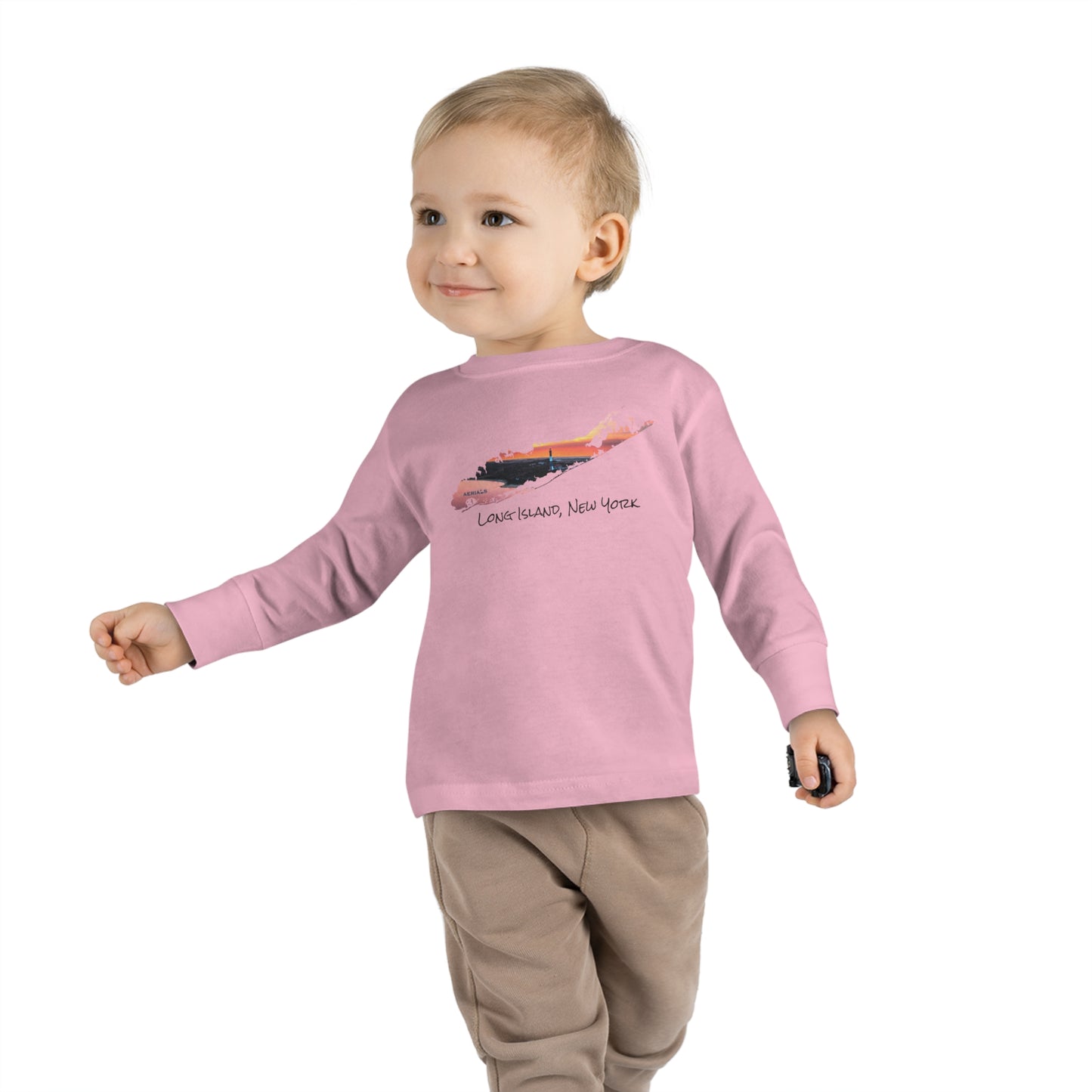 Toddler Long Sleeve Tee - Fire Island Lighthouse