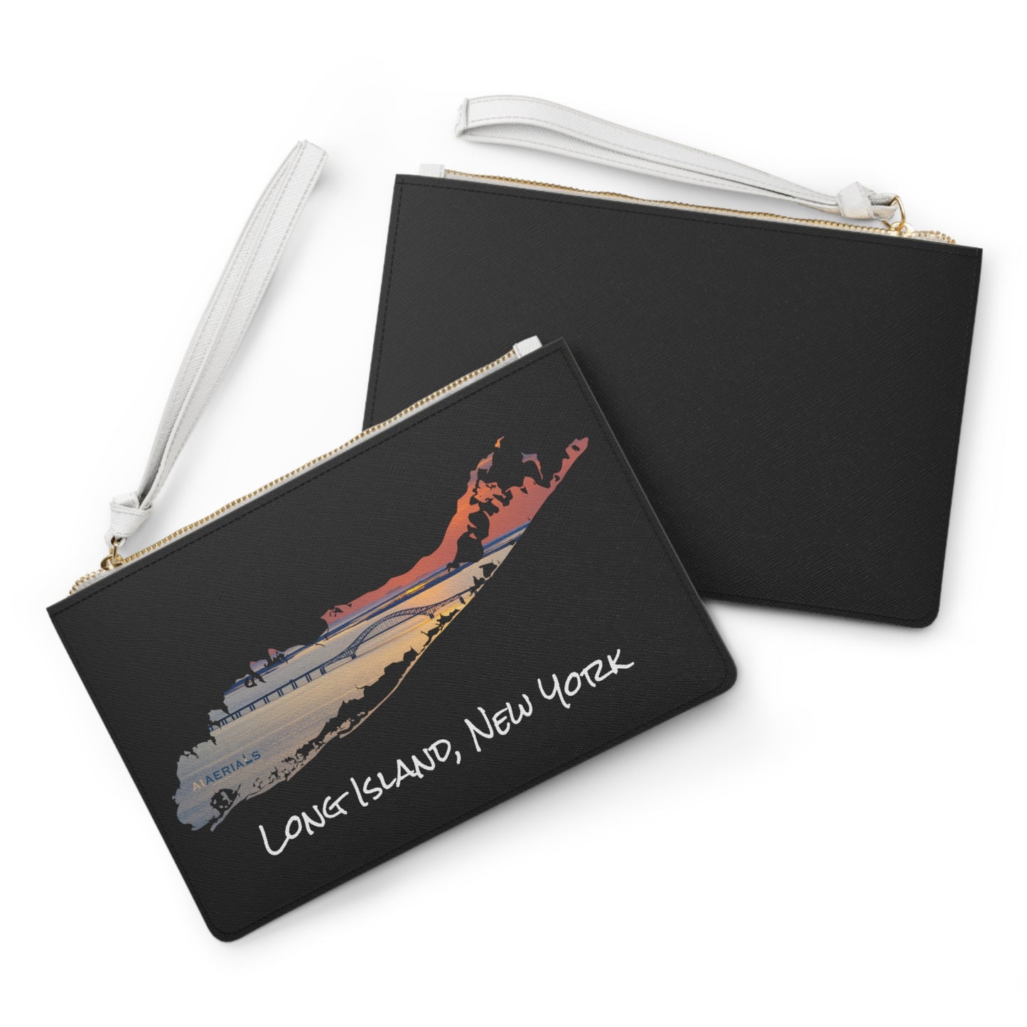 Clutch Bag Black - Great South Bay Bridge