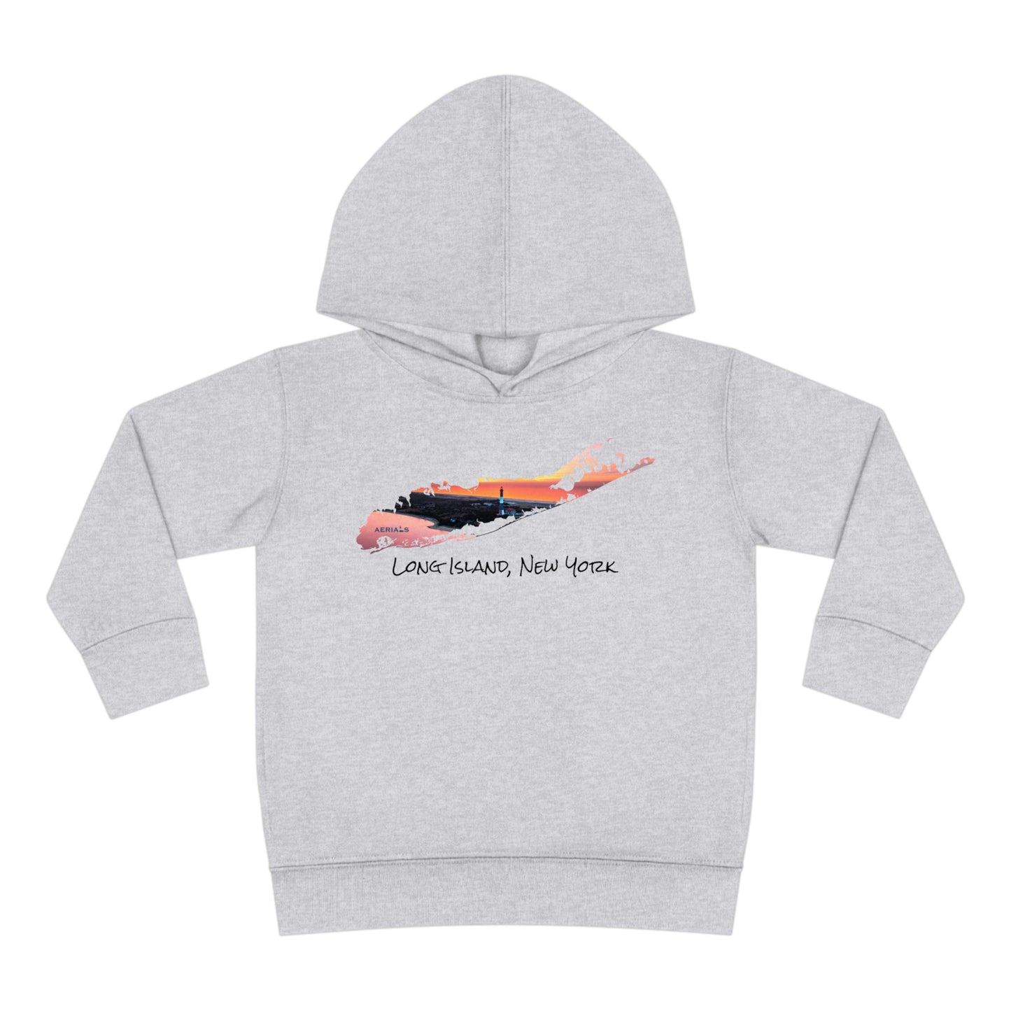 Toddler Pullover Fleece Hoodie - Fire Island Lighthouse