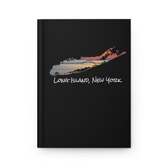 Hardcover Journal Matte Black - Great South Bay Bridge